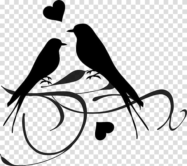 Lovebird Wedding , newlyweds illustration transparent background PNG clipart