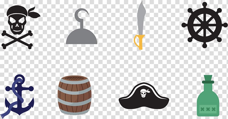 Piracy Icon, Pirate material transparent background PNG clipart