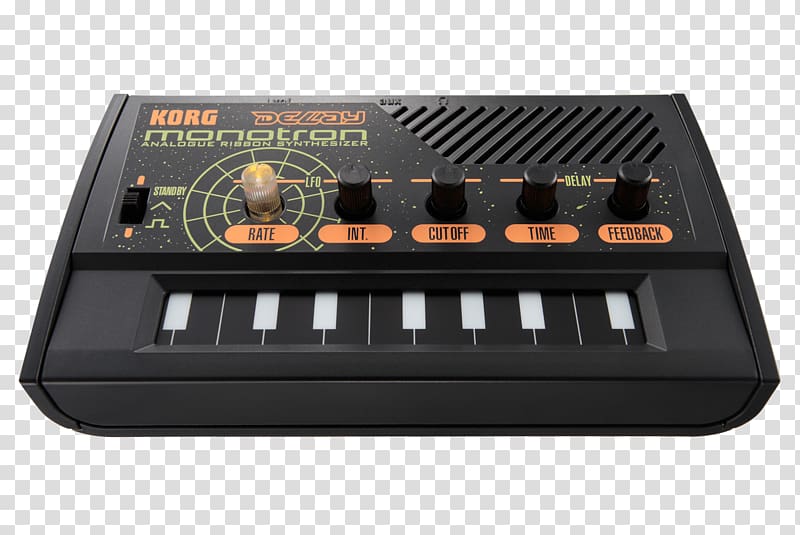 microKORG Korg MS-20 Sound Synthesizers Monotron, stereo ribbon transparent background PNG clipart