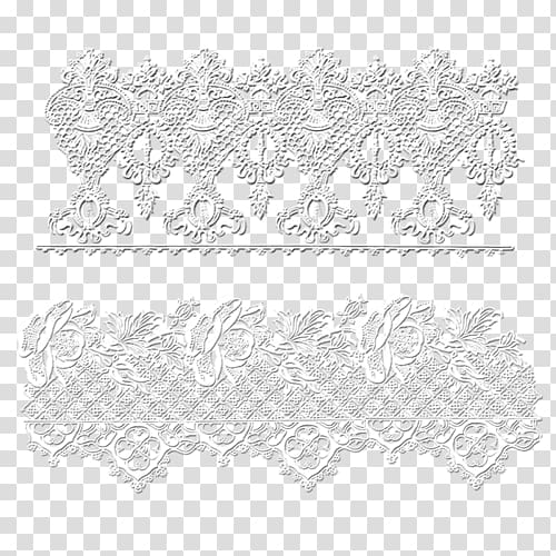 Lace Drawing Textile Decoupage, white lace transparent background PNG clipart