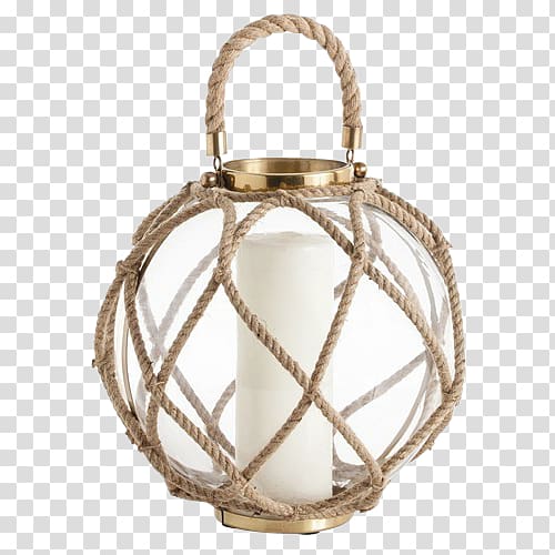 Lighting Lantern Chandelier Pendant light, decorative rope transparent background PNG clipart