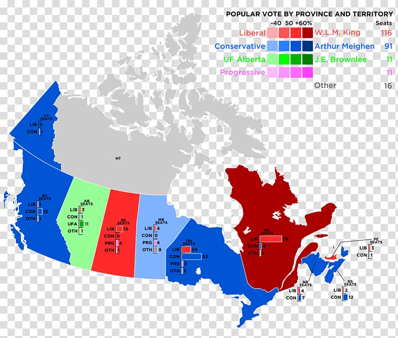 Canada Map Canadian federal election, 1958, Canada transparent background PNG clipart