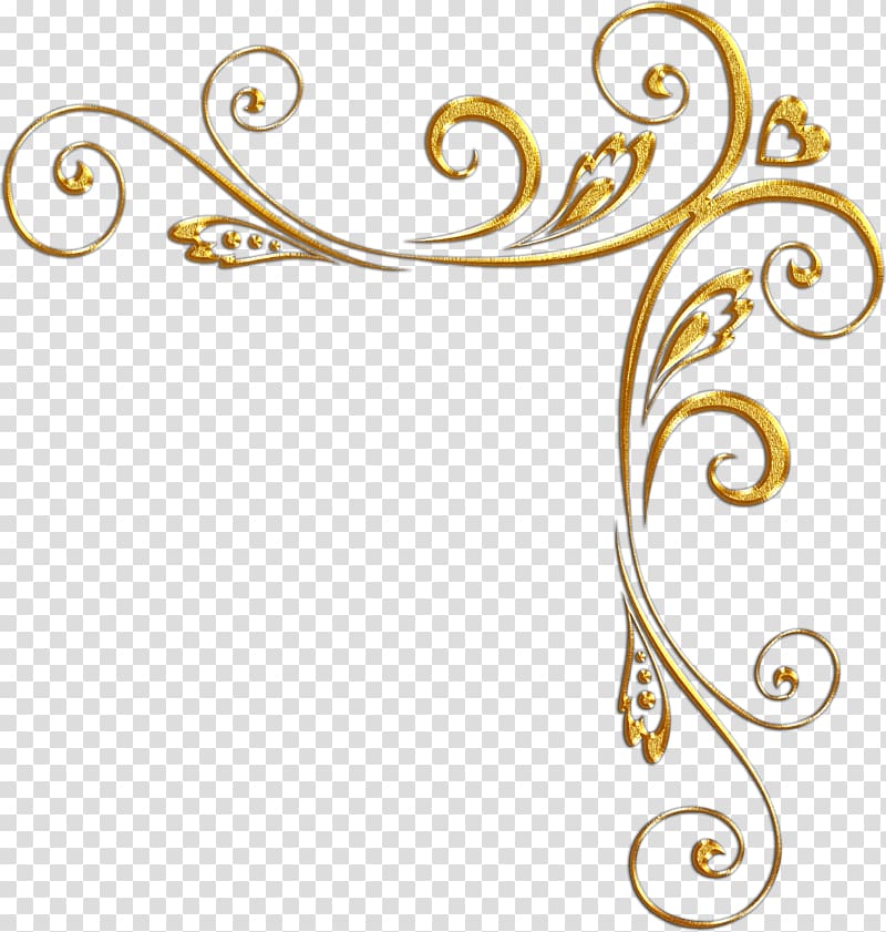 gold scroll-onlay template, Borders and Frames Gold Ornament , hantel transparent background PNG clipart