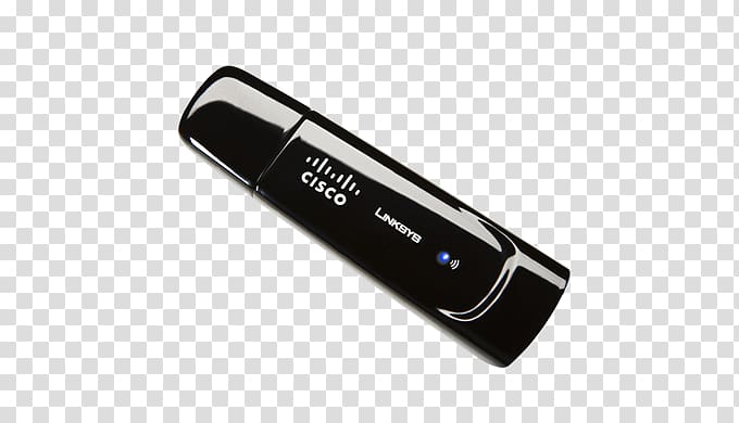 USB Flash Drives Wireless USB Adapter Linksys Wireless network, laptop graphics card adapter transparent background PNG clipart