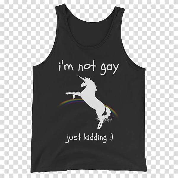 T-shirt Sleeveless shirt Clothing Tanktop, gay unicorn transparent background PNG clipart