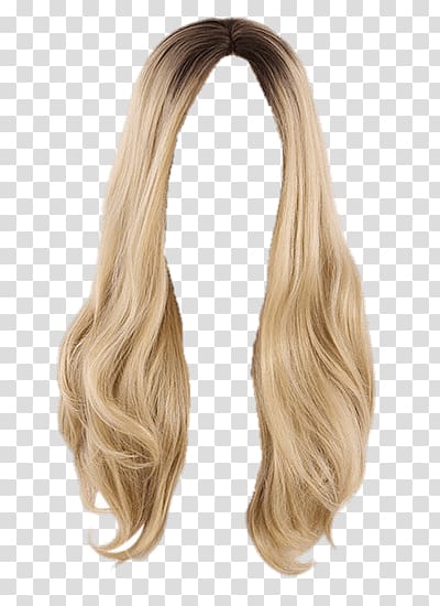 really long blonde wig