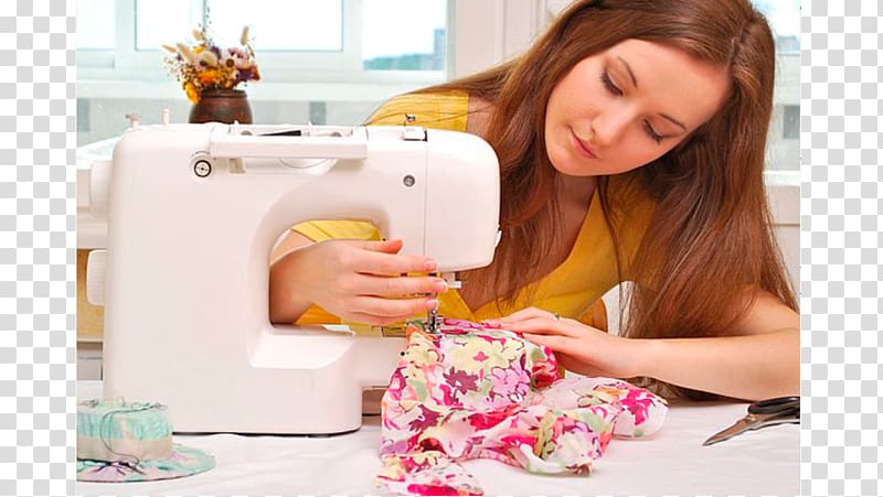 Sewing Machines Dressmaker , woman transparent background PNG clipart