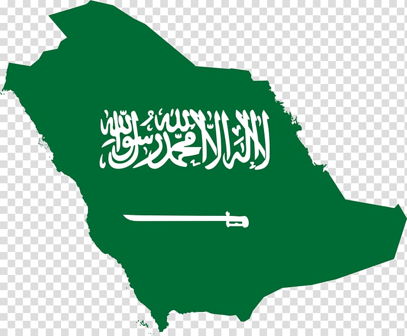 white text on green map, Flag of Saudi Arabia National flag Country, saudi transparent background PNG clipart