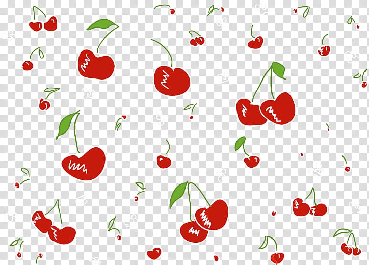Cartoon Cherry Pattern, Cherry pattern transparent background PNG clipart