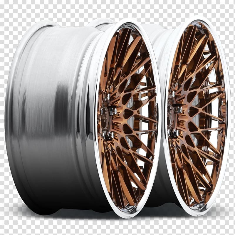 Alloy wheel Rim Forging Custom wheel, gold transparent background PNG clipart