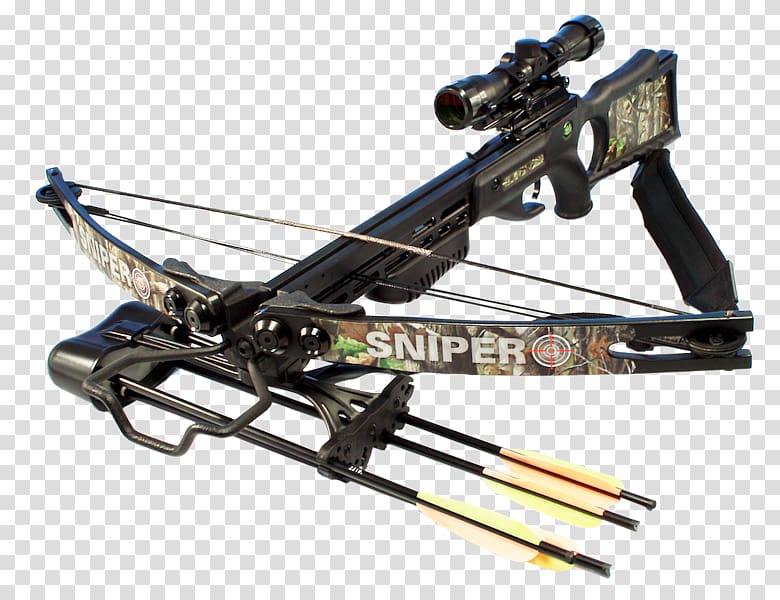 Crossbow Hunting Bow and arrow, bow transparent background PNG clipart