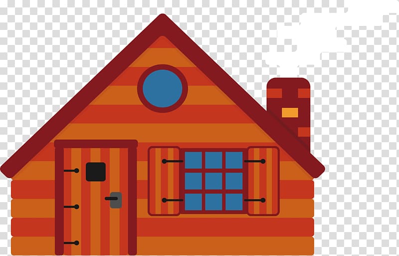 Striped cabin transparent background PNG clipart