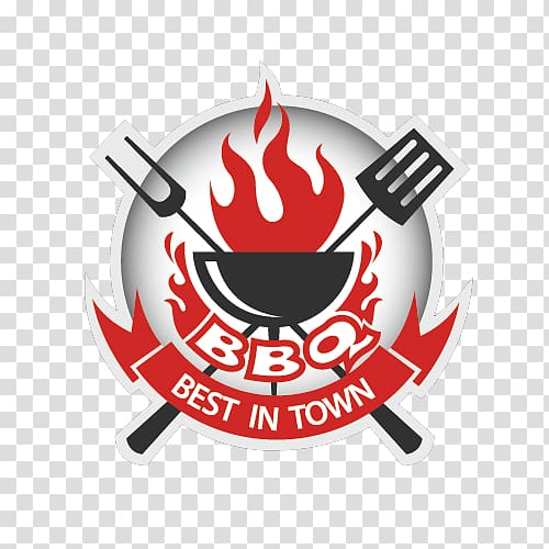 BBQ Best in Town logo, Barbecue Grilling Icon, Barbecue transparent background PNG clipart