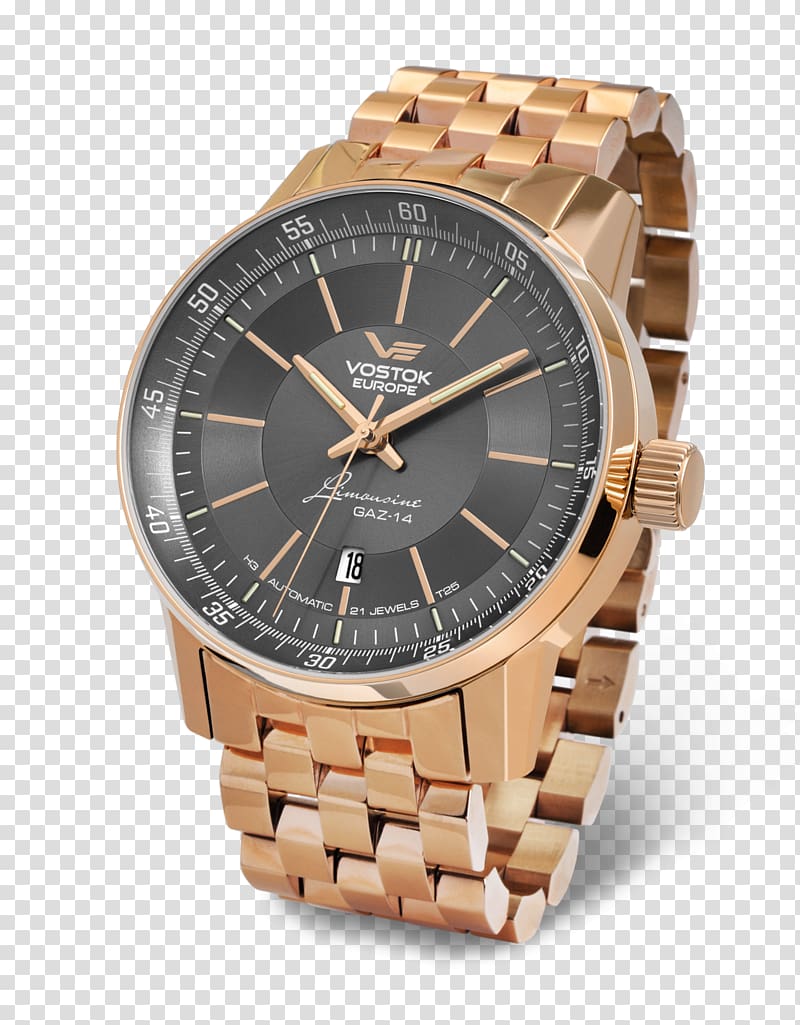 GAZ-14 Vostok Europe Vostok watches, watch transparent background PNG clipart