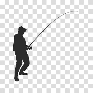 Fly fishing Silhouette, Fishing transparent background PNG clipart