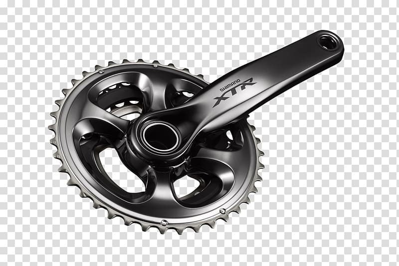 Shimano XTR Bicycle Cranks Mountain bike, Bicycle transparent background PNG clipart