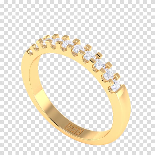 Wedding ring Body Jewellery Diamond, solid gold ring settings transparent background PNG clipart