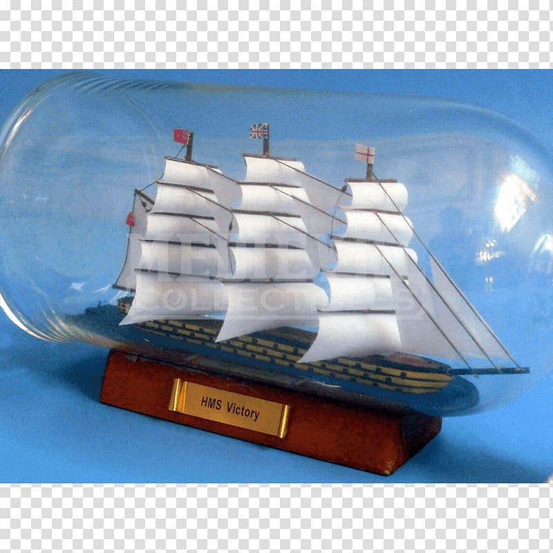 HMS Victory Ship model Glass bottle USS Constitution, victory transparent background PNG clipart