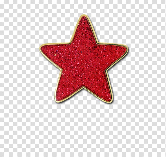 Star Red Shape Sticker, Glitter transparent background PNG clipart