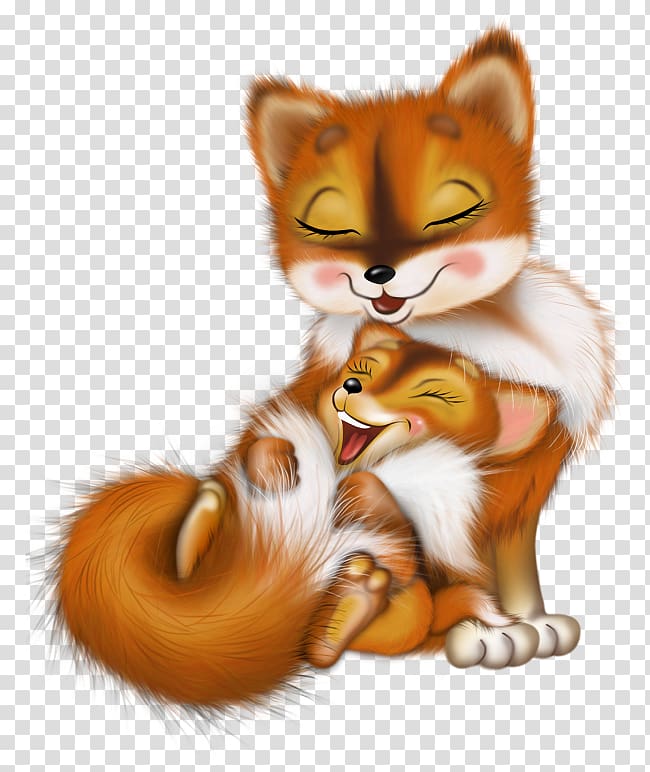 Drawing Red fox Infant , Cartoon fox transparent background PNG clipart