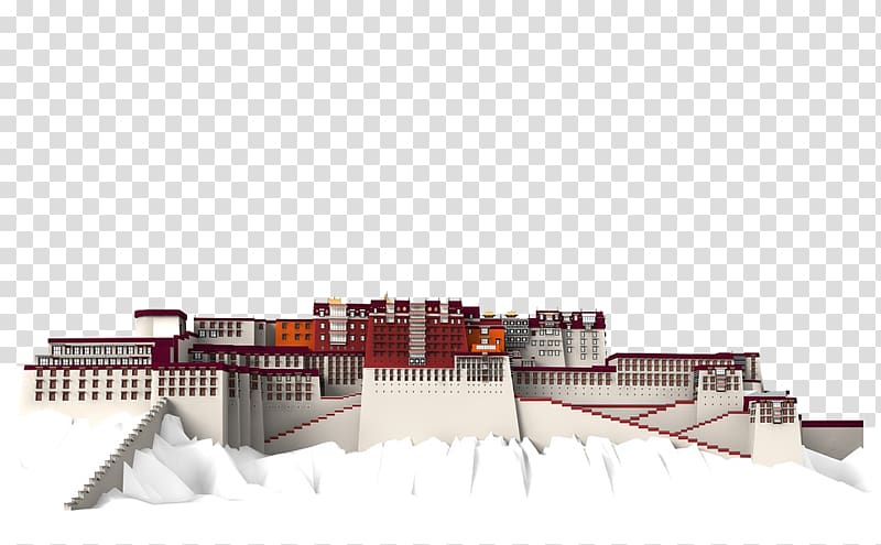 Potala Palace Bxean ru1eb7ng Tuyxe9u0302t Su01a1n Book Three-dimensional space, Potala Palace transparent background PNG clipart
