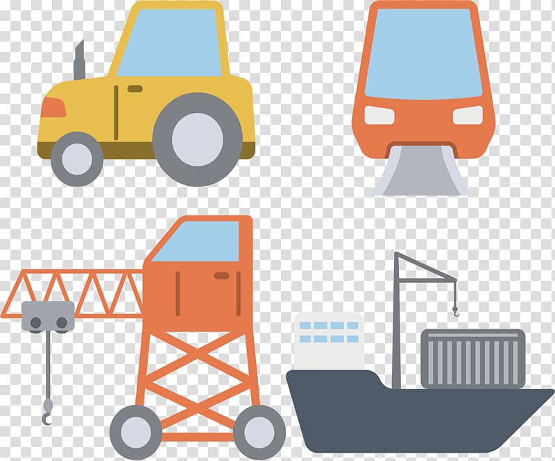 Architectural engineering Crane Computer file, Building site crane transparent background PNG clipart