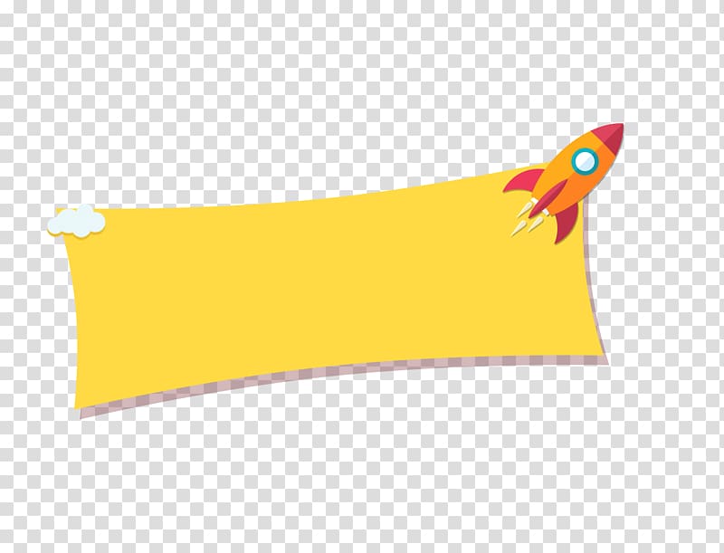 yellow background with rocket ship, Yellow Rectangle Font, Yellow message box transparent background PNG clipart