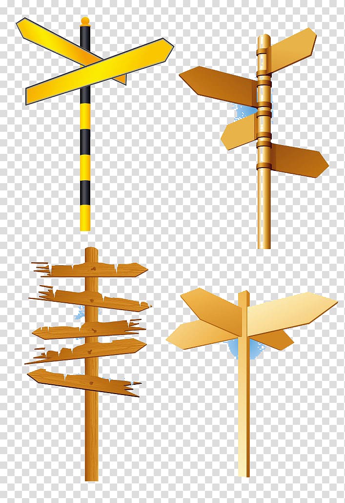 Direction, position, or indication sign Traffic sign Road, Wood signs transparent background PNG clipart