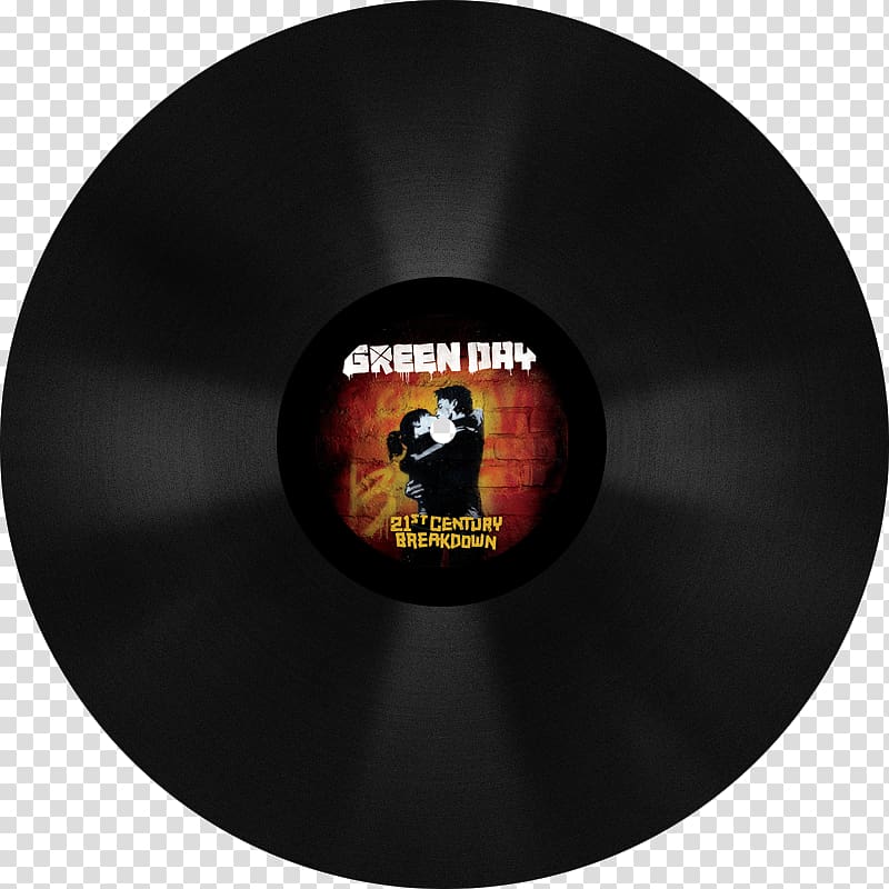 Phonograph record 21st Century Breakdown LP record Green Day Vinyl group, Record Store Day transparent background PNG clipart