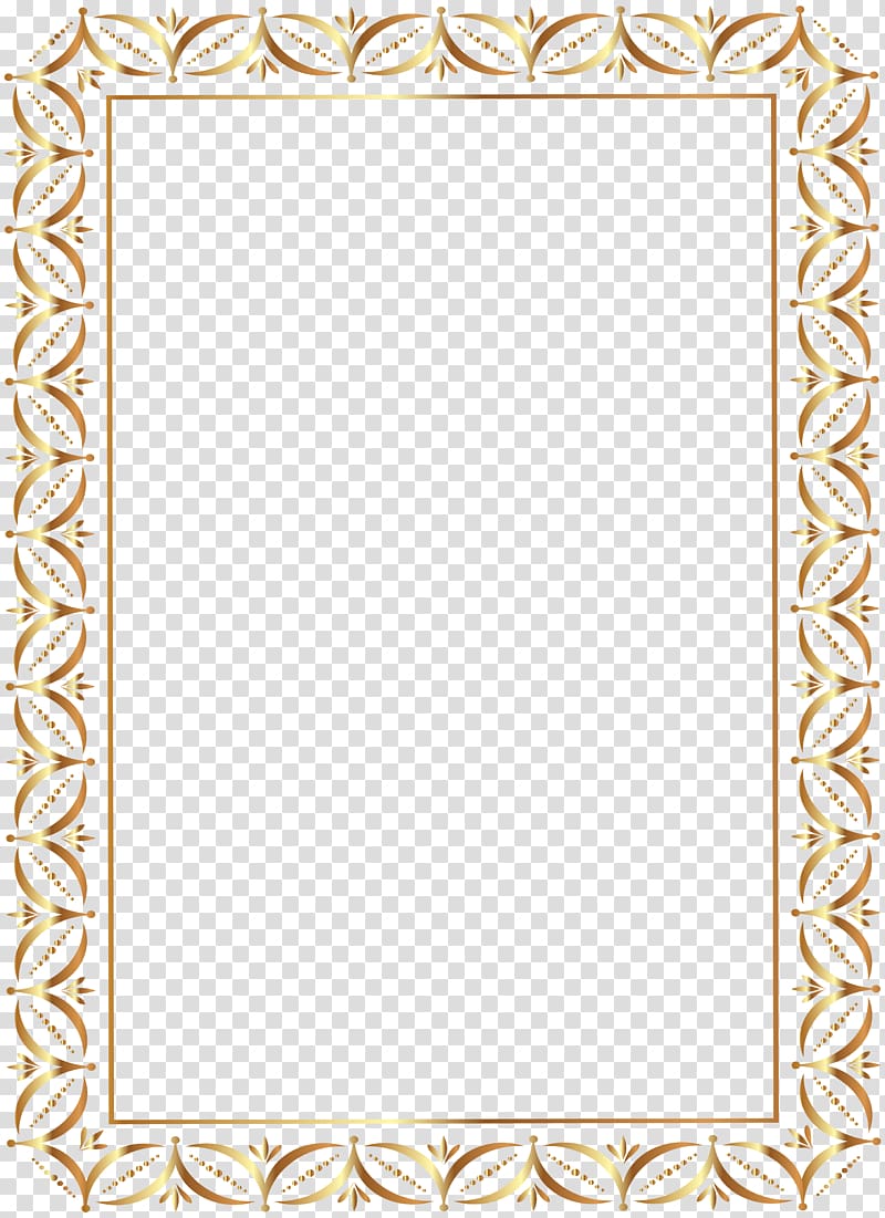 Gold Border Frame , gold floral border transparent background PNG clipart