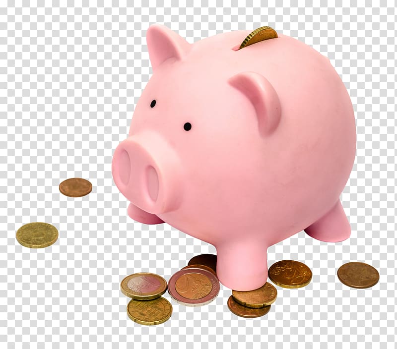 Piggy bank transparent background PNG clipart