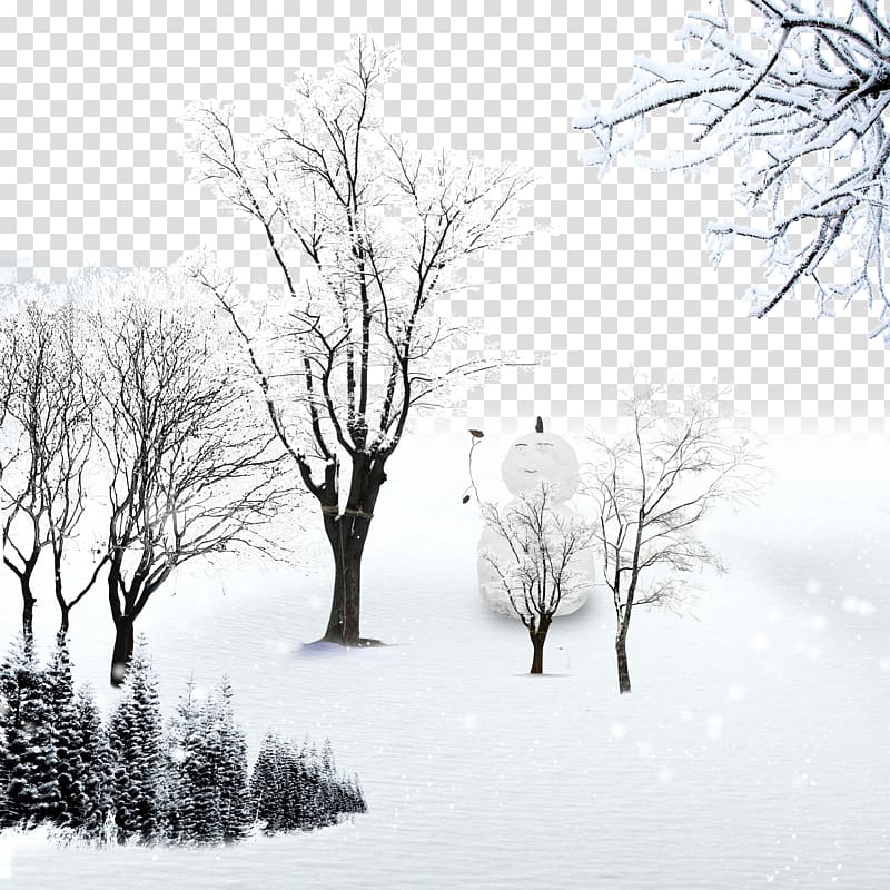 Landscape Snow Winter , Garden snowman transparent background PNG clipart