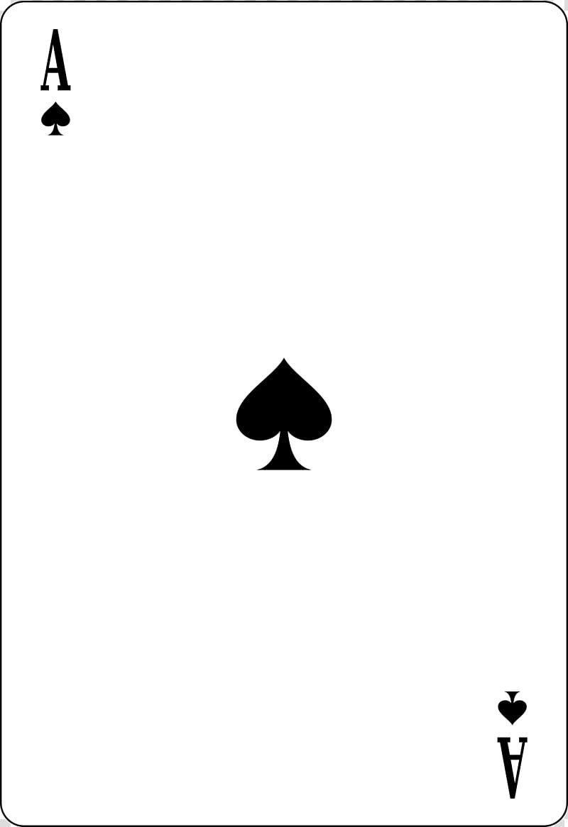 Ace of spades Playing card Espadas, Spades transparent background PNG clipart