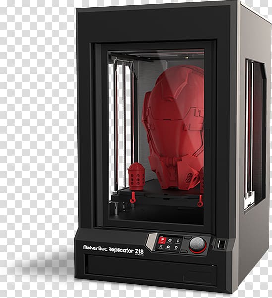 3D printing MakerBot Replicator Z18 MakerBot Replicator Mini+, printer transparent background PNG clipart
