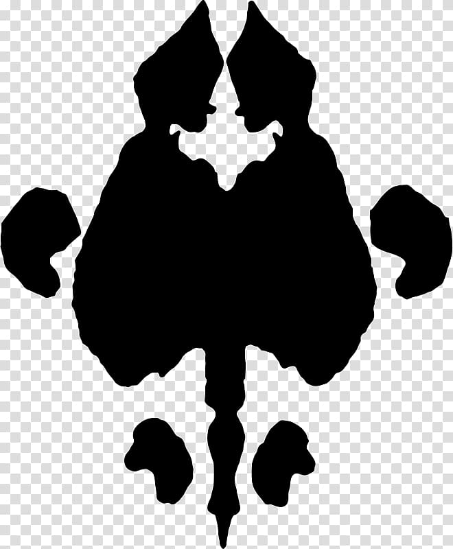 Rorschach test Ink blot test Psychology, blots transparent background PNG clipart