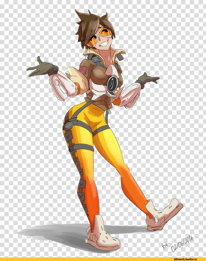 Overwatch Tracer Video game Character Art, pregnant tracer transparent background PNG clipart
