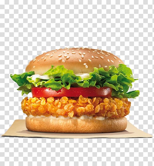 Chicken sandwich Whopper Hamburger Burger King Specialty Sandwiches Cheeseburger, crispy transparent background PNG clipart