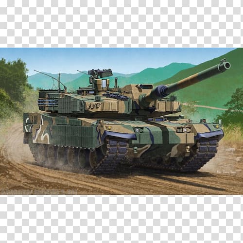 K2 Black Panther Main battle tank Republic of Korea Army Plastic model, army transparent background PNG clipart