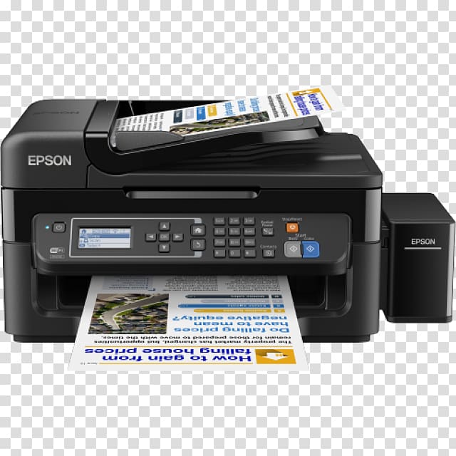 Multi-function printer Inkjet printing Color printing scanner, printer transparent background PNG clipart