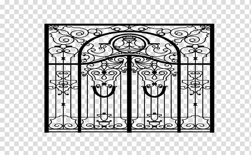 Gate Iron Euclidean , material European luxury iron gate transparent background PNG clipart