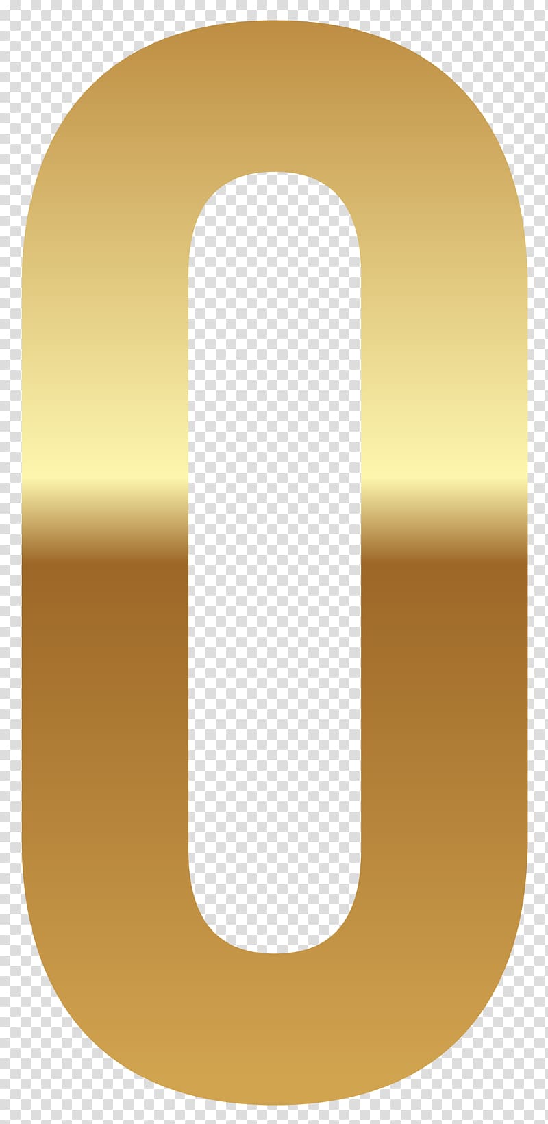 Number 0 , Gold Number transparent background PNG clipart
