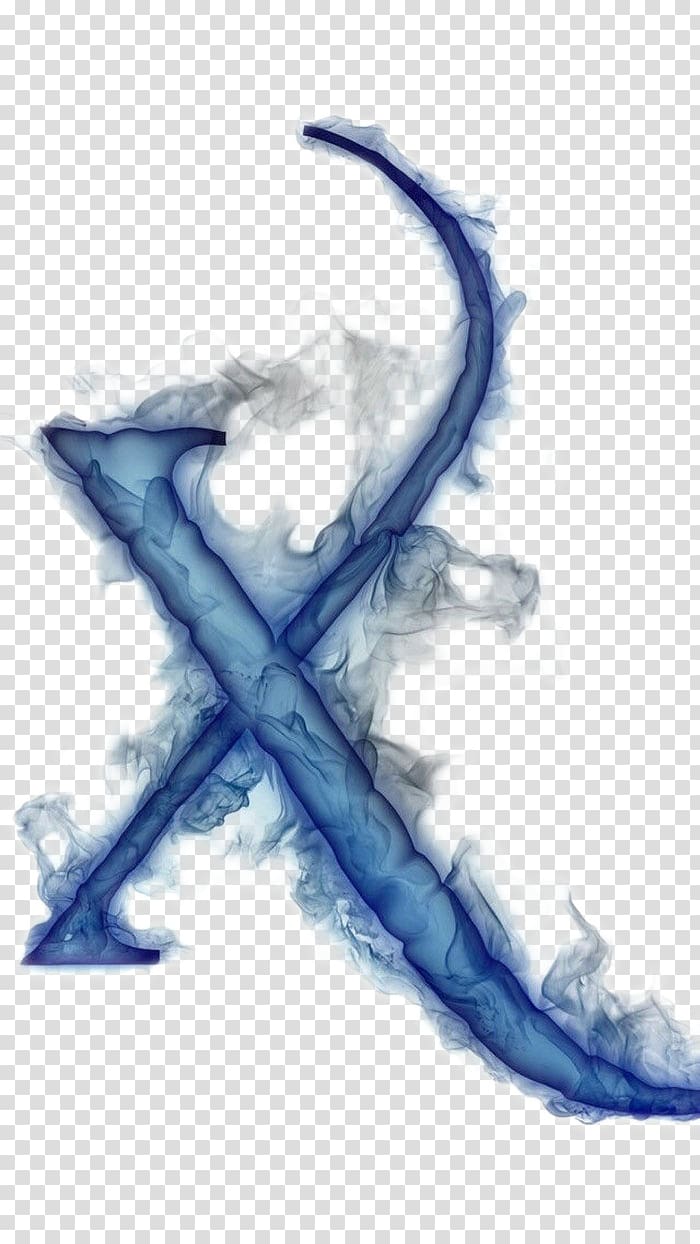 Letter X Smoking Smoke, X transparent background PNG clipart
