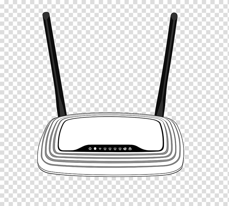 Wireless Access Points Wireless router, design transparent background PNG clipart