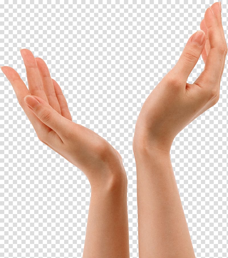 person's hands, Hands V Sign transparent background PNG clipart