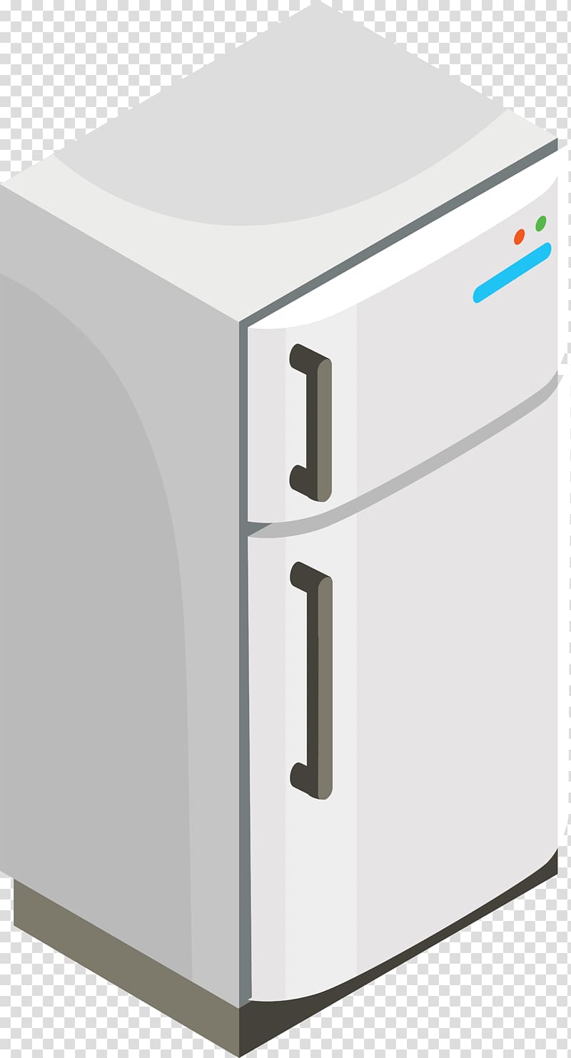 Refrigerator Home appliance Furniture Drawer, Cartoon grey mini refrigerator transparent background PNG clipart