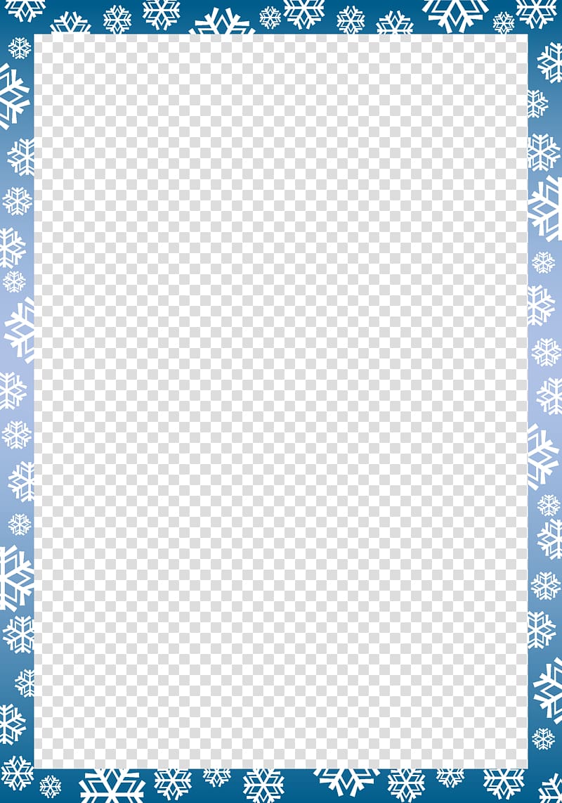 blue snowflake frame , New Year Winter, Snowflake border transparent background PNG clipart