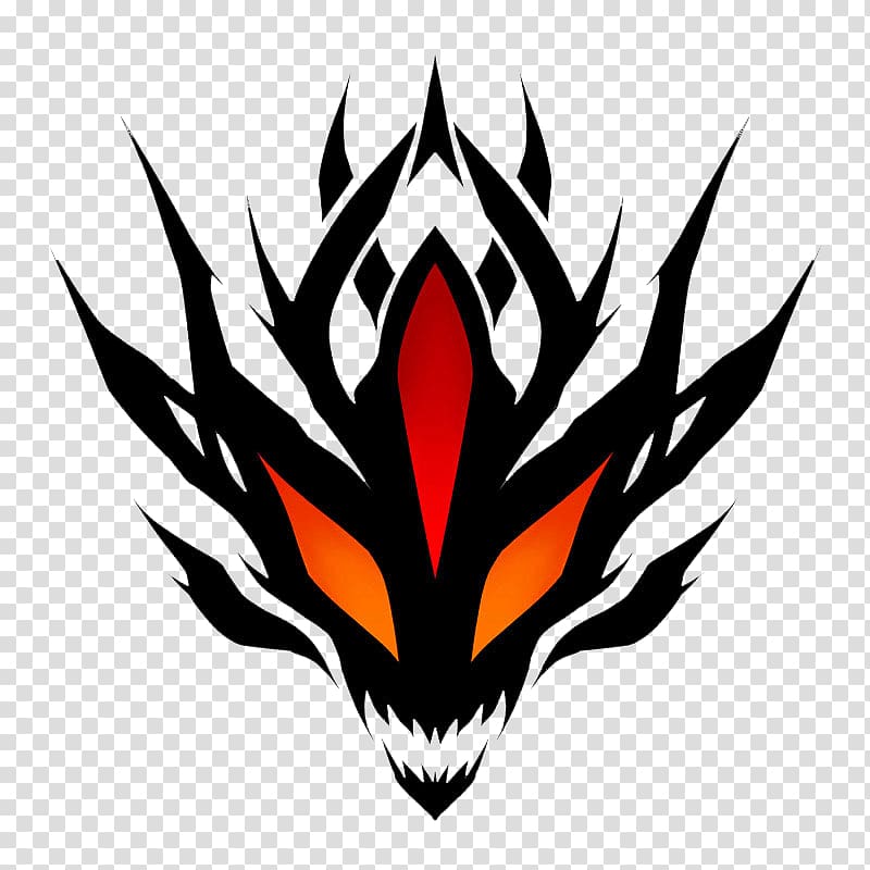 Black and red demon face , Natsu Dragneel Emblem Guild Logo, decal ...