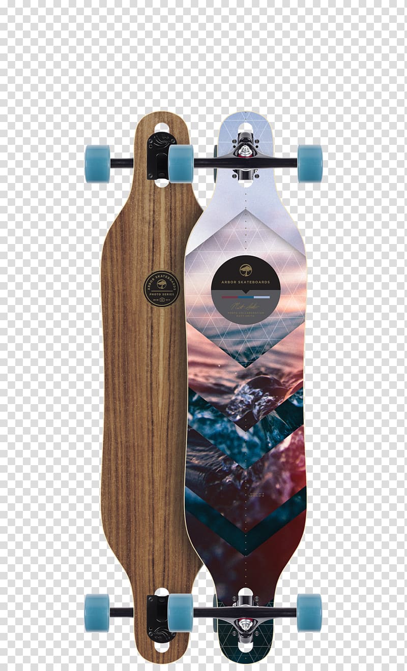 Arbor Axis Walnut Longboard Complete Skateboard Snowboard Freeride, skateboard transparent background PNG clipart