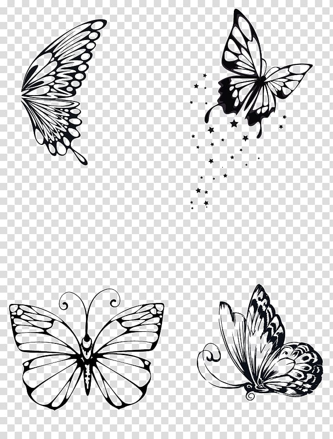 Monarch butterfly Drawing PicsArt Studio Line art , mind blown transparent background PNG clipart