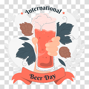illustration, International Beer Day, beer, celebration, drink, event, international transparent background PNG clipart thumbnail